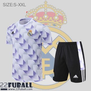 T-Shirt Real Madrid weiß lila Herren 22 23 PL601