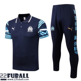 T-Shirt Olympique Marseille blau Herren 22 23 PL606