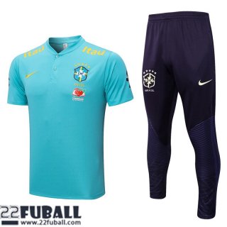 T-Shirt Brasilien blau ciel Herren 22 23 PL613