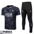 Trainingsanzug T Shirt PSG dunkelgrau Herren 22 23 TG597