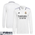 Fussball Trikots Langarm Real Madrid Heimtrikot Herren 22 23