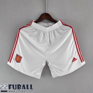 Fussball Shorts Manchester United Weiß Herren 22 23 DK183