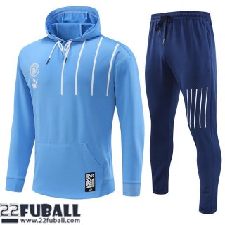 Sweatshirt Foot Manchester City blau ciel Herren 22 23 SW45