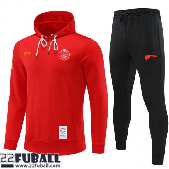 Sweatshirt Foot PSG Rouge Herren 22 23 SW47