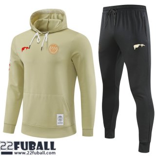 Sweatshirt Foot PSG jaune Herren 22 23 SW49