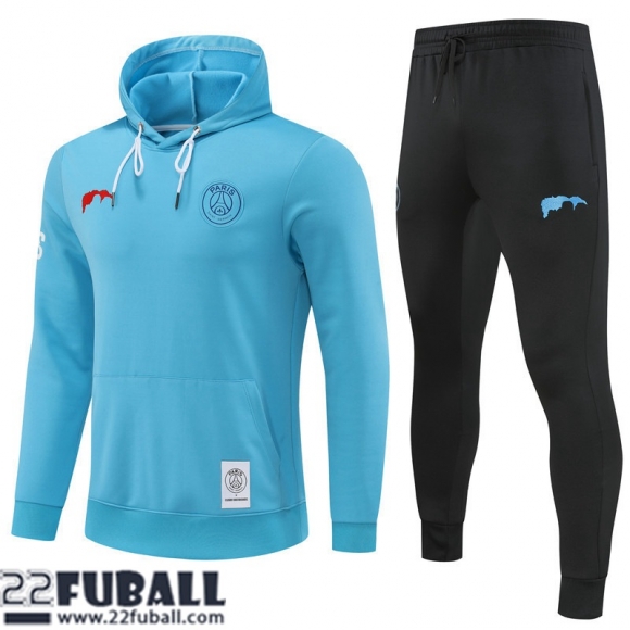 Sweatshirt Foot PSG blau ciel Herren 22 23 SW50