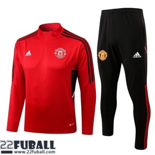 Trainingsanzug Manchester United Rouge Herren 22 23 TG347