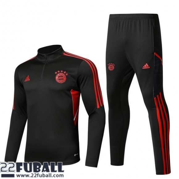 Trainingsanzug Bayern Munchen schwarz Herren 22 23 TG368