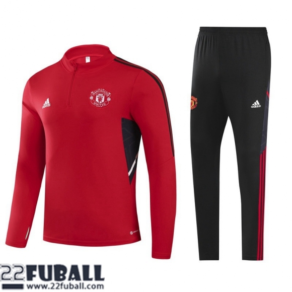 Trainingsanzug Manchester United Rouge Herren 22 23 TG370