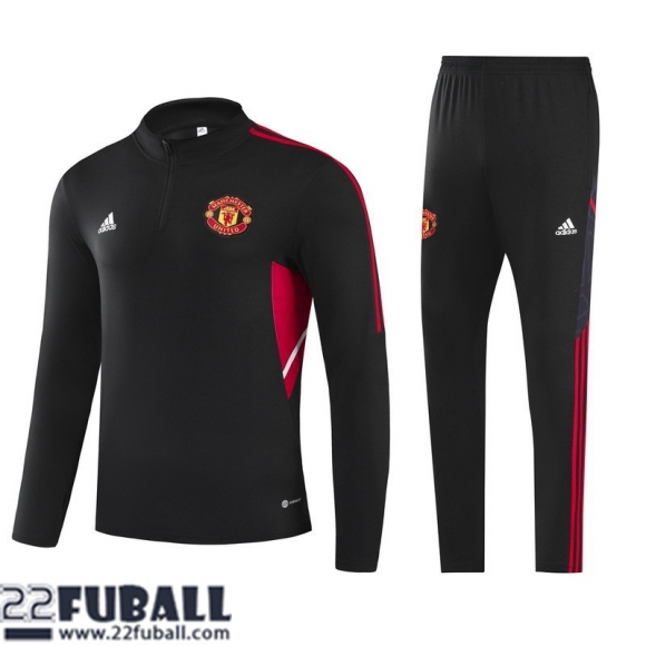 Trainingsanzug Manchester United schwarz Herren 22 23 TG373