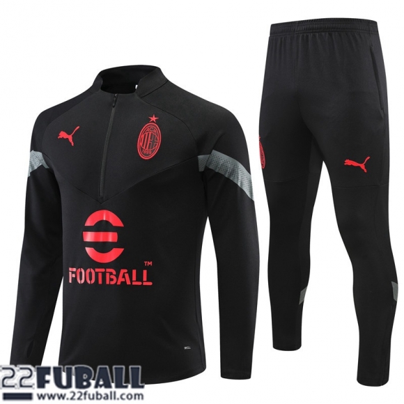 Trainingsanzug AC Milan schwarz Herren 22 23 TG421