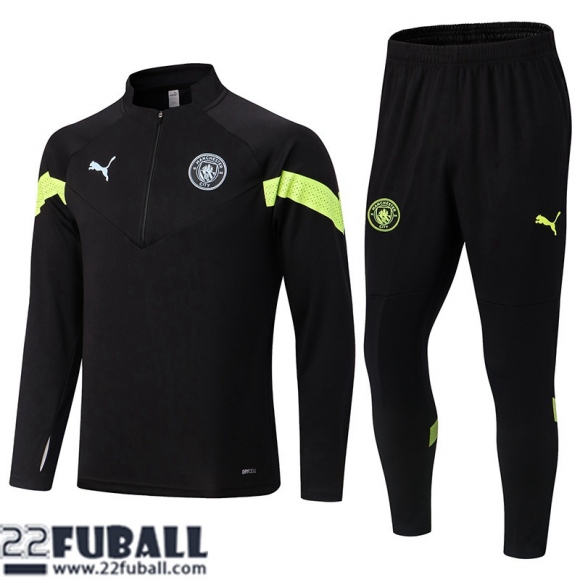 Trainingsanzug Manchester City schwarz Herren 22 23 TG470