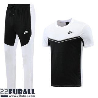 Trainingsanzug T Shirt Sport schwarz weiß Herren 22 23 TG478