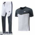 Trainingsanzug T Shirt Sport blanc gris fonce Herren 22 23 TG481