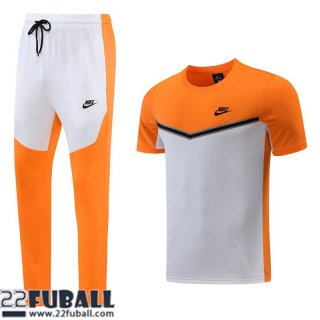 Trainingsanzug T Shirt Sport blanc orange Herren 22 23 TG483
