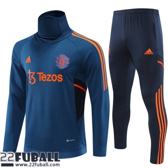 Trainingsanzug Manchester United blau Herren 22 23 TG507