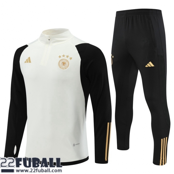 Trainingsanzug Deutschland Weiß Herren 22 23 TG512