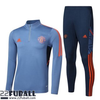 Trainingsanzug Manchester United blau klar Herren 22 23 TG528