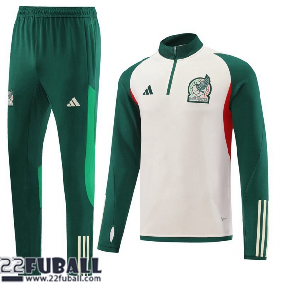 Trainingsanzug Mexiko Cremeweiß Herren 22 23 TG581