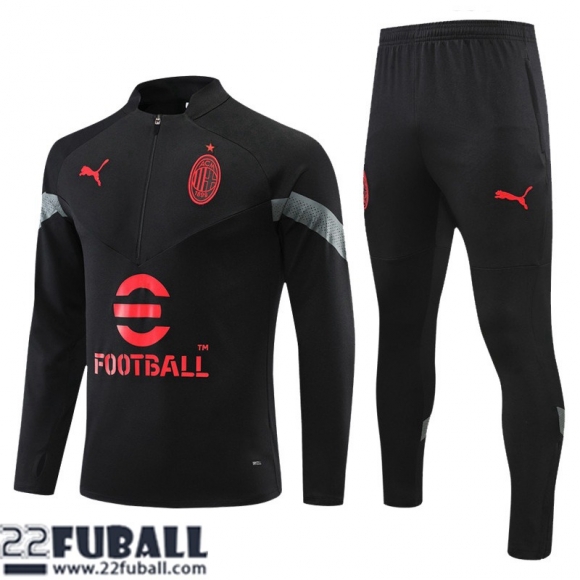 Trainingsanzug AC Milan Schwarz Herren 22 23 TG585