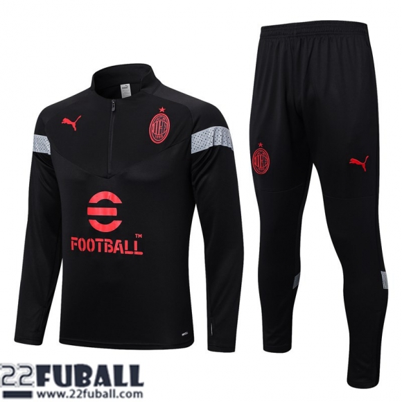 Trainingsanzug AC Milan Schwarz Herren 22 23 TG619