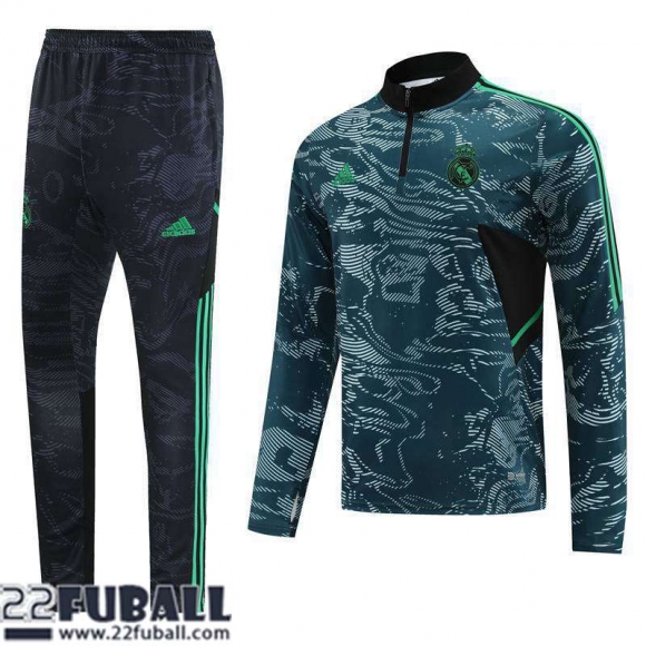 Trainingsanzug Real Madrid dunkelgrün Herren 22 23 TG625