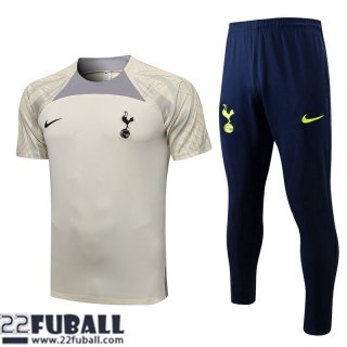 Trainingsanzug T Shirt Tottenham Hotspur hellgelb Herren 22 23 TG634