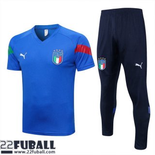 Trainingsanzug T Shirt Italien Blau Herren 22 23 TG635