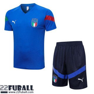 Trainingsanzug T Shirt Italien Blau Herren 22 23 TG646