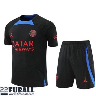 Trainingsanzug T Shirt PSG Schwarz Herren 22 23 TG670