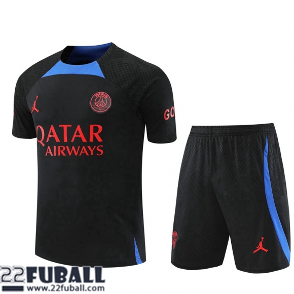 Trainingsanzug T Shirt PSG Schwarz Herren 22 23 TG670