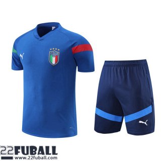 Trainingsanzug T Shirt Italien Blau Herren 22 23 TG675