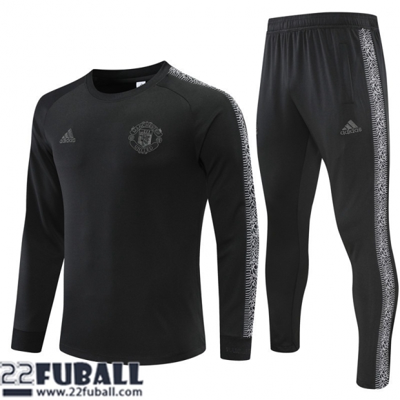 Trainingsanzug Manchester United Schwarz Herren 22 23 TG274