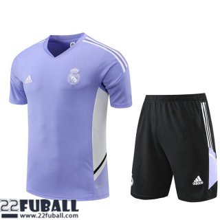 Trainingsanzug T Shirt Real Madrid Lila Herren 22 23 TG690