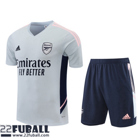 Trainingsanzug T Shirt Arsenal grau Herren 22 23 TG699