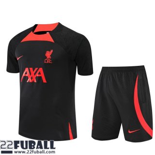 Trainingsanzug T Shirt Liverpool Schwarz Herren 22 23 TG701
