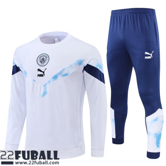 Trainingsanzug Manchester City Weiß Herren 22 23 TG310