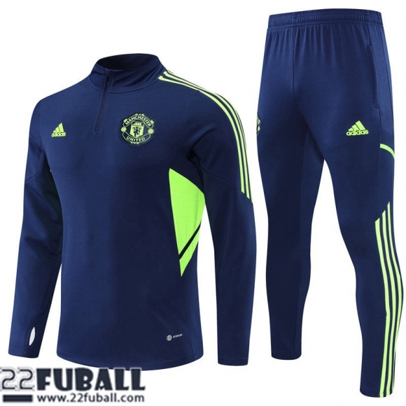 Trainingsanzug Manchester United blau Herren 22 23 TG318