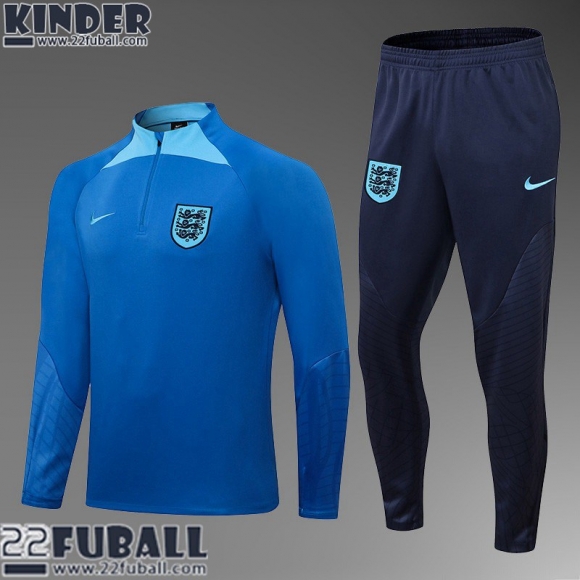 Trainingsanzug England blau Kinder 22 23 TK339