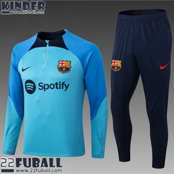 Trainingsanzug Barcelona blau Kinder 22 23 TK348