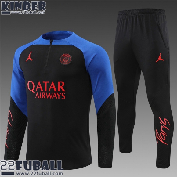 Trainingsanzug PSG Paris schwarz Kinder 22 23 TK355