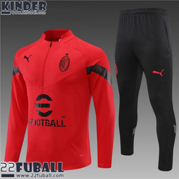 Trainingsanzug AC Milan Rouge Kinder 22 23 TK358