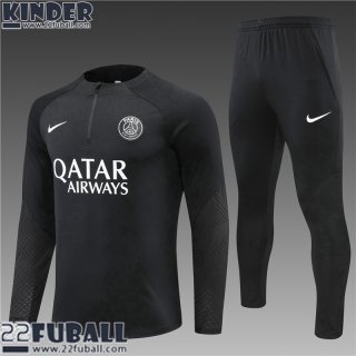 Trainingsanzug PSG Paris schwarz Kinder 22 23 TK362