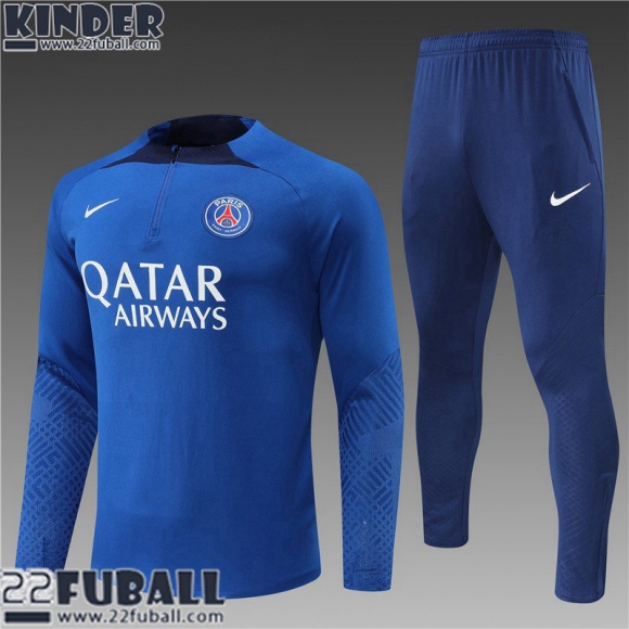 Trainingsanzug PSG Paris blau Kinder 22 23 TK366