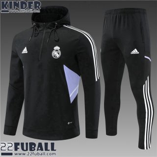 Sweatshirt Foot Real Madrid Schwarz Kinder 22 23 TK384