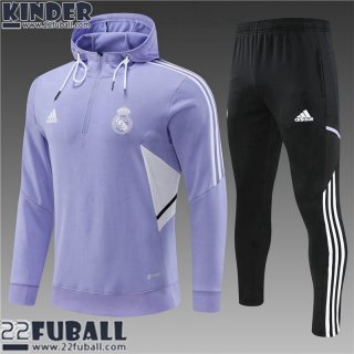 Sweatshirt Foot Real Madrid Violett Kinder 22 23 TK385