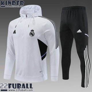 Sweatshirt Foot Real Madrid Weiß Kinder 22 23 TK386