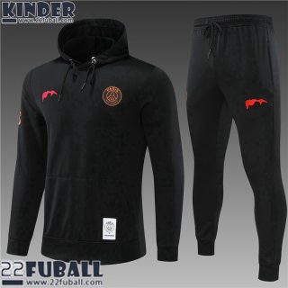 Sweatshirt Foot PSG Schwarz Kinder 22 23 TK390