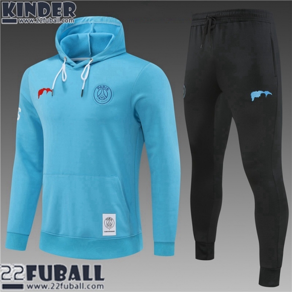 Sweatshirt Foot PSG blau ciel Kinder 22 23 TK392