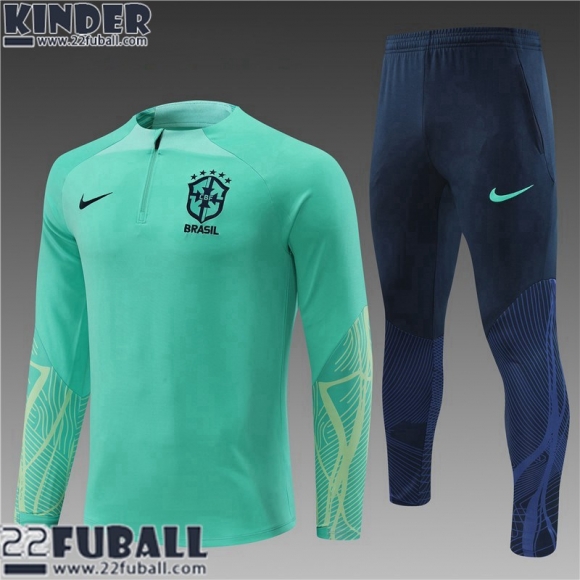 Trainingsanzug Brasilien vert Kinder 22 23 TK400